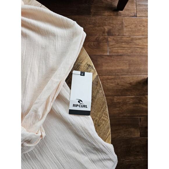 Rip Curl Linen Blend Gauze Button Down Shirt Women's Size XL Beach Surfer NWT - Picture 5 of 10